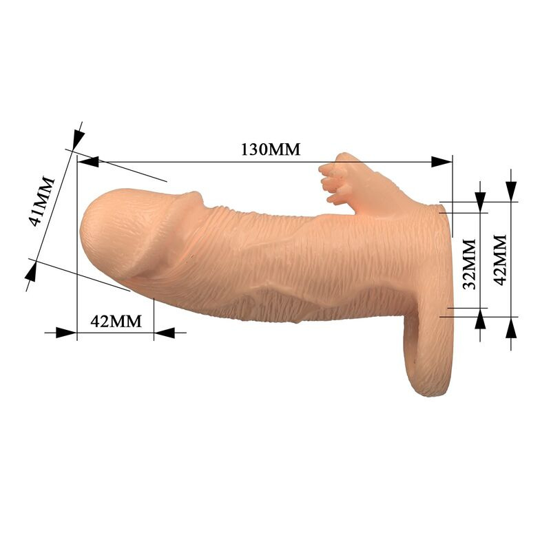 Pretty love - roderic penis extension sleeve 13 cm Ø 3.8 cm natural 5