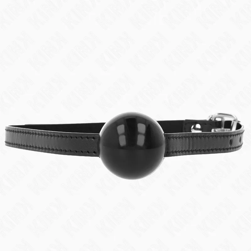 Kink - Black Single Solid Ball 4 Cm Gag 65 X 1.5 Cm