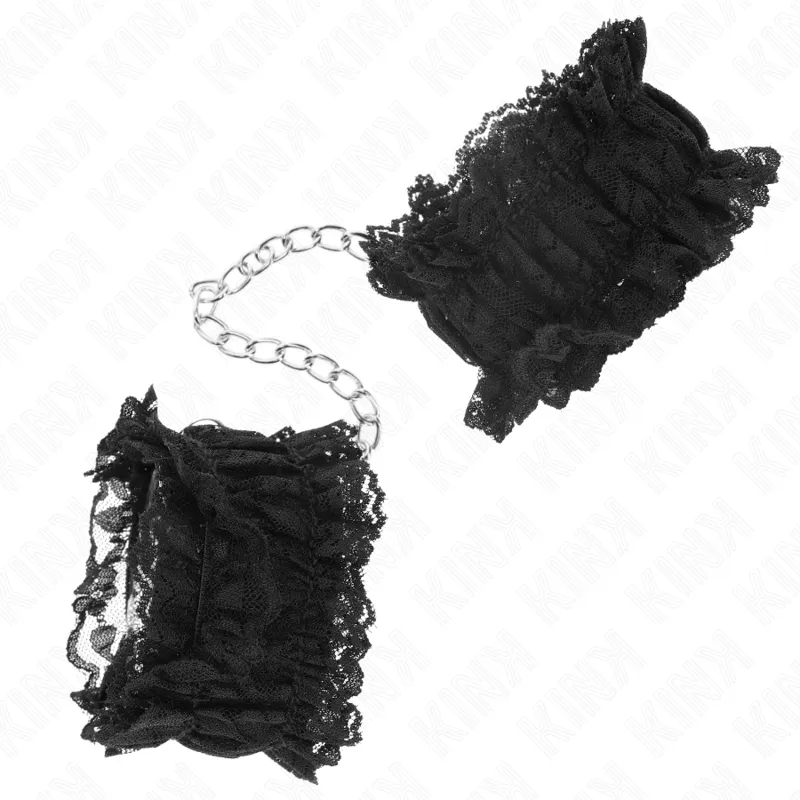 Kink - lace elastic wrist restraints negro