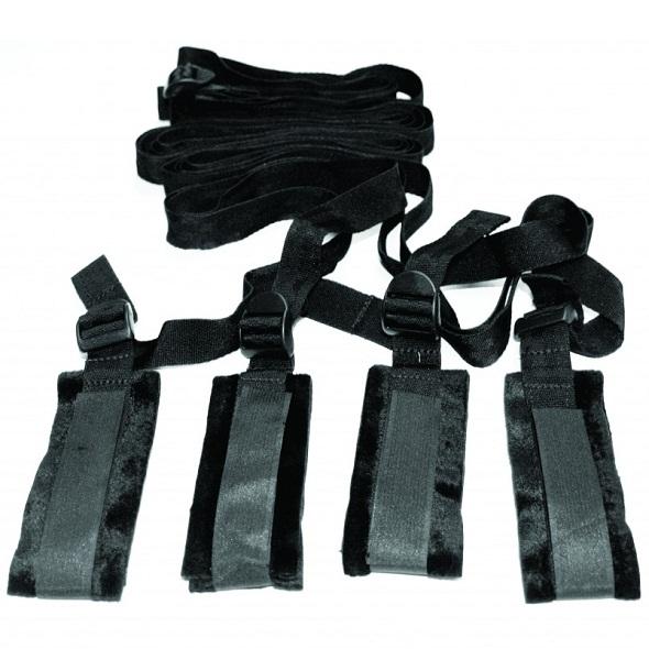 Sportsheets - S&M Bed Bondage Restraint Kit Black