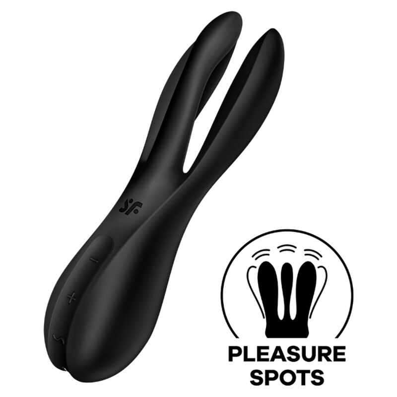 Satisfyer Threesome 2 Vibrator - Black 3