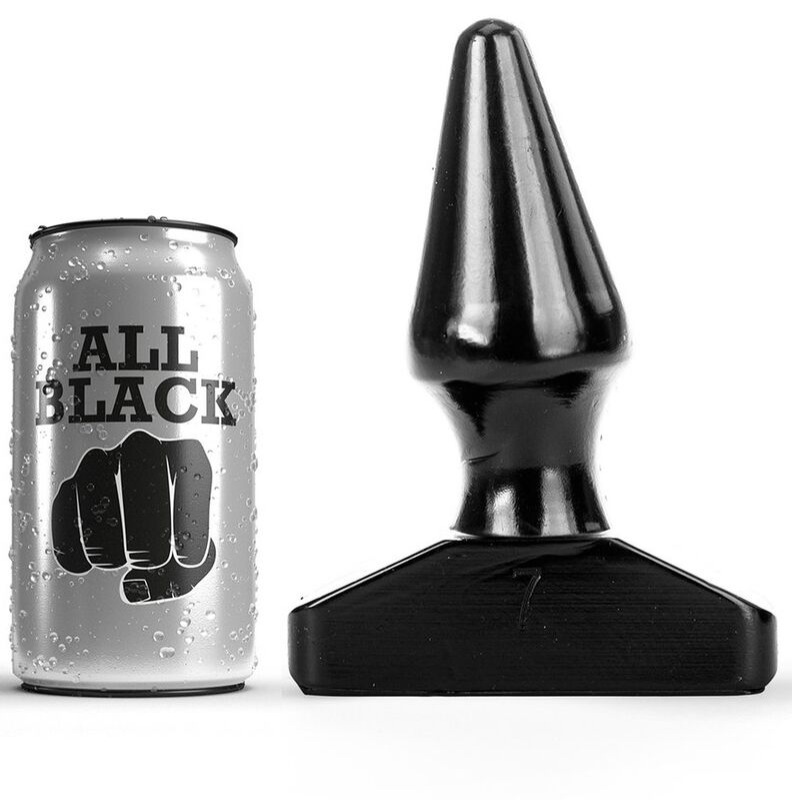 All black - plug anal 16 cm