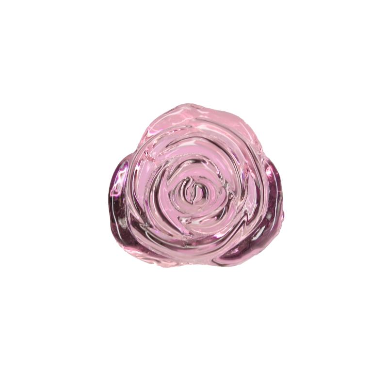Pillow Talk - Rosy Luxurious Glass Anal Plug With Bonus Bullet