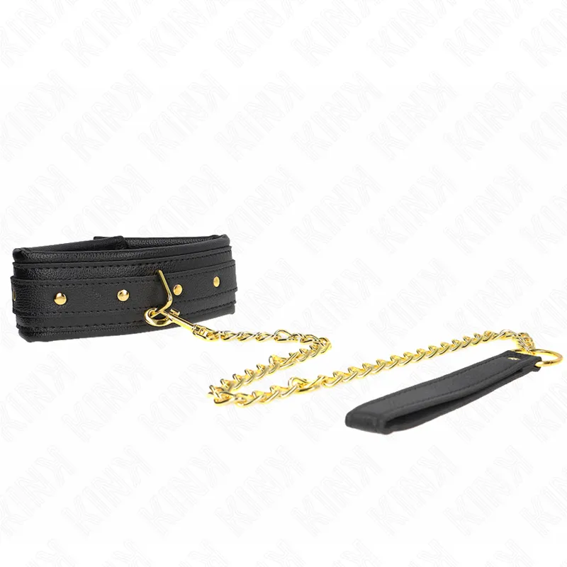 Kink - Necklace With Sponge Imitation Leather Strap Model 1 Adjustable 37-54 Cm X 3 Cm 1