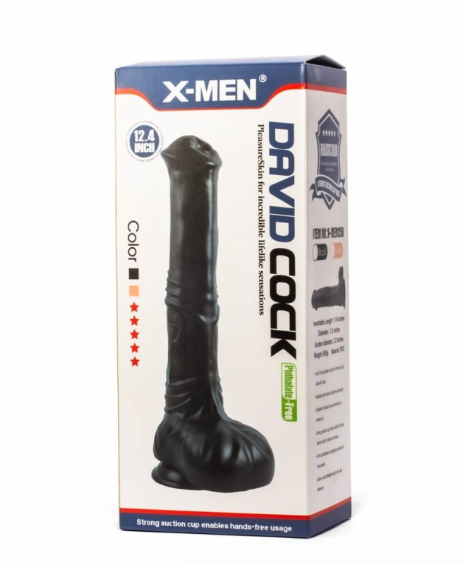 X-MEN David 33.5 cm Cock Black 1