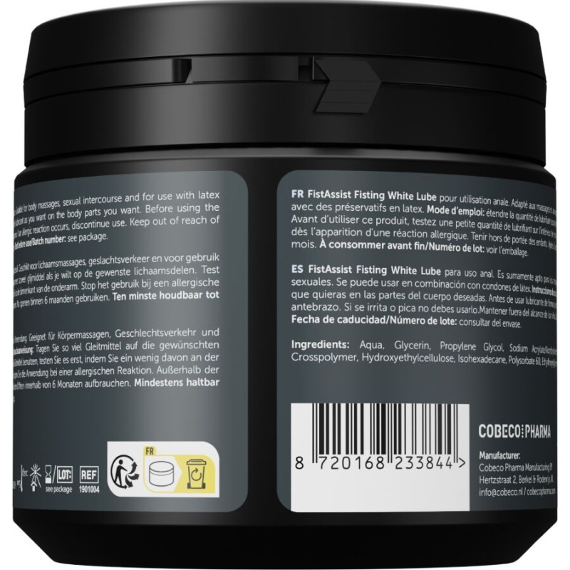 Cobeco - fist assist white lube extra-thick 500 ml 1