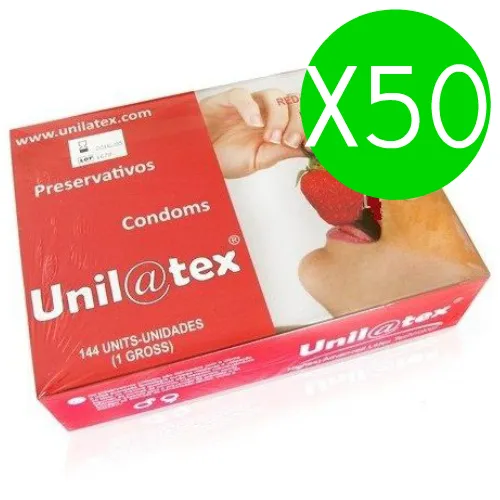 Unilatex Red / Strawberry Preservatives Pack 50 X 144 Units