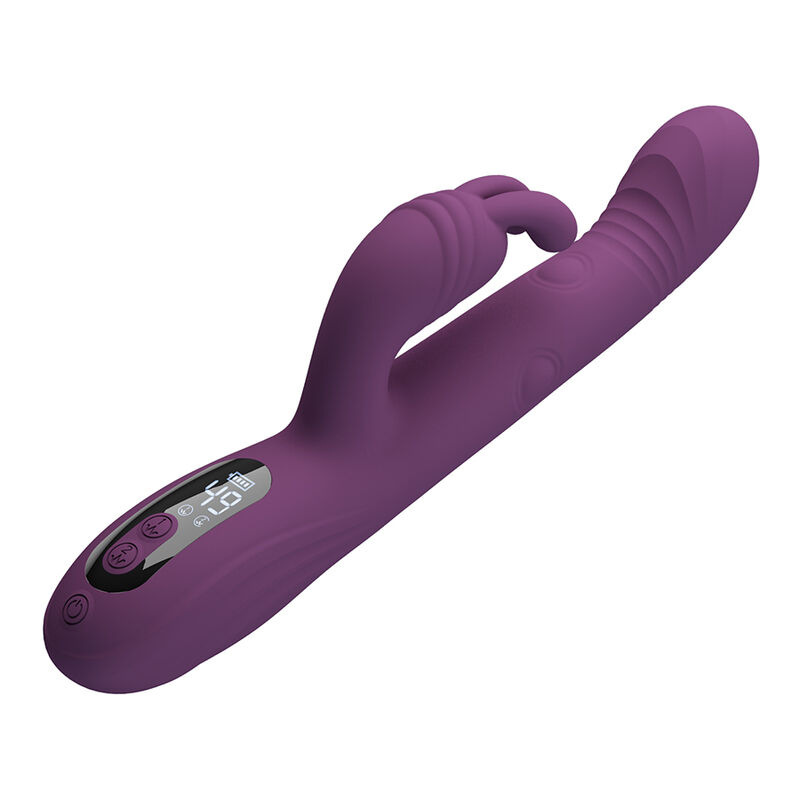 Pretty love - dee multifunction rabbit vibrator oscillating and percussion purple 3