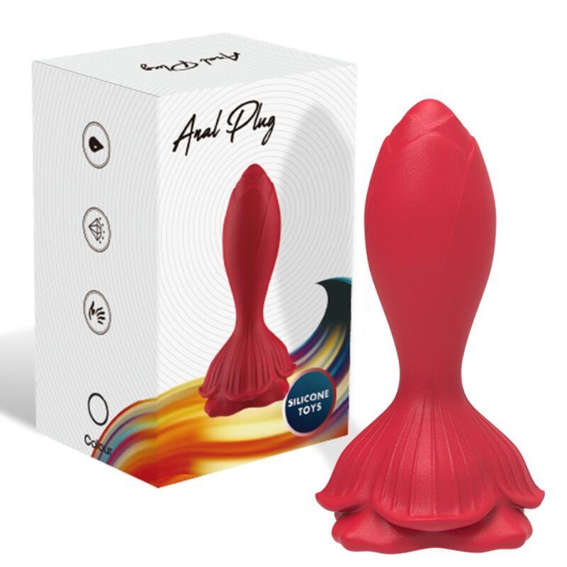 Armony - Pink Vibrator &Amp; Anal Plug Small Remote Control Red 4