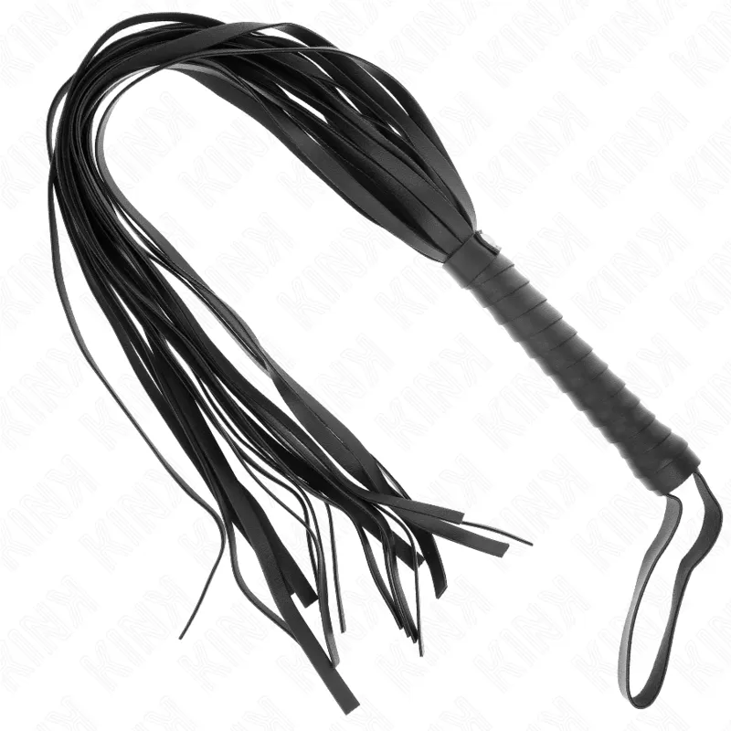 Kink - Negro Short Handle Long Tail Whip 70 Cm