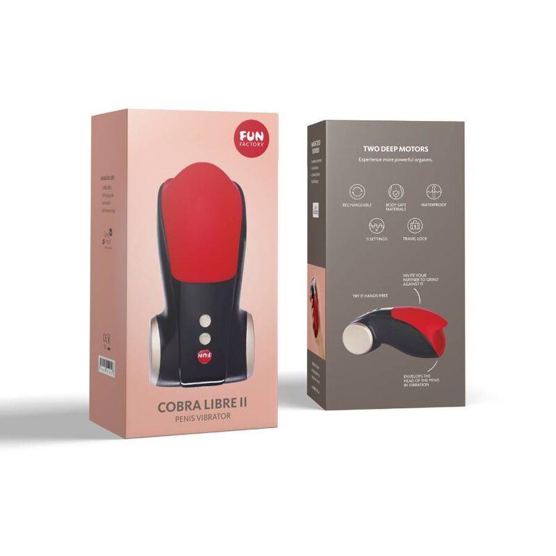Fun Factory - Cobra Libre Ii Head Of Penis Stimulator Black Red 5