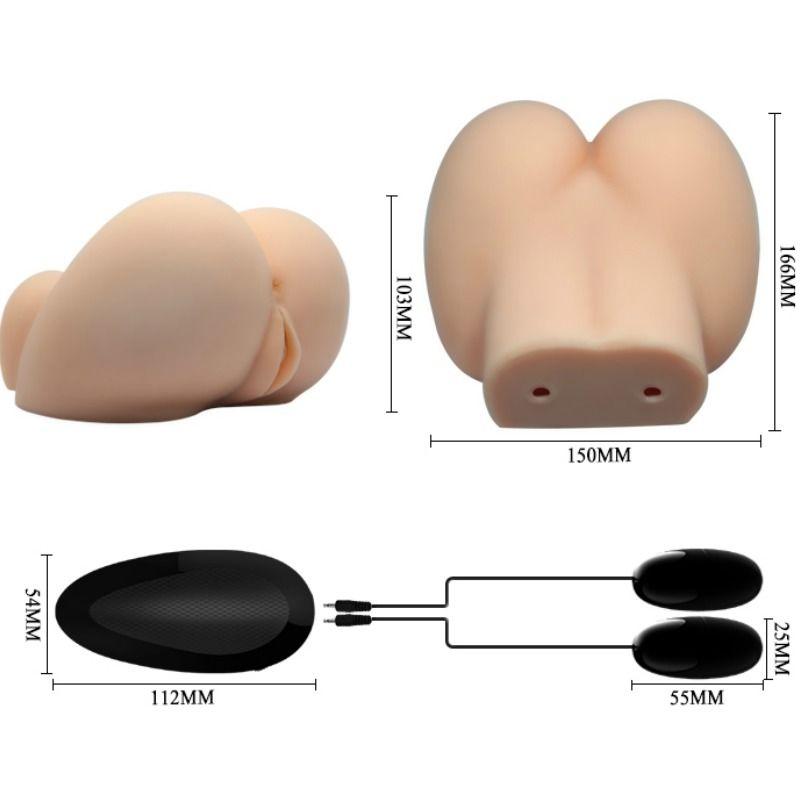 Crazy Bull - Realistic Anus And Vagina With Vibration Postur - Masturbátor Torzo 10