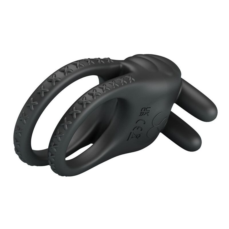 Pretty love - sini rechargeable vibrating cock ring 10 functions black 4