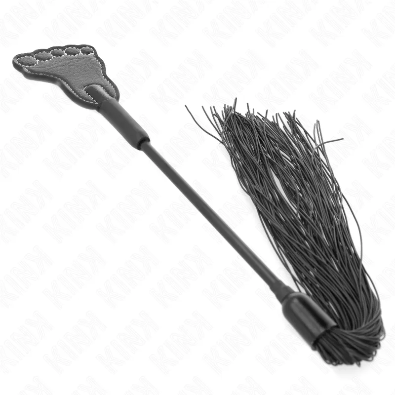Kink - Foot Shaped Paddle With Tassel Whip 31 Cm 4