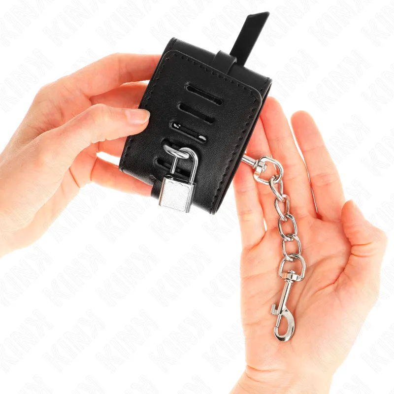 Kink - Deluxe Locking Wrist Restraints Black Adjustable 14.5-21 Cm X 6 Cm 2