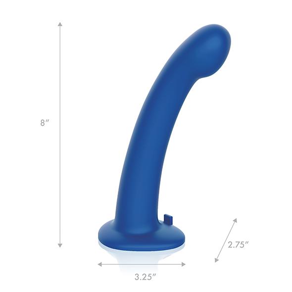 Pegasus - 8” Remote Control P-Spot g-Spot silicone peg with harness include 12