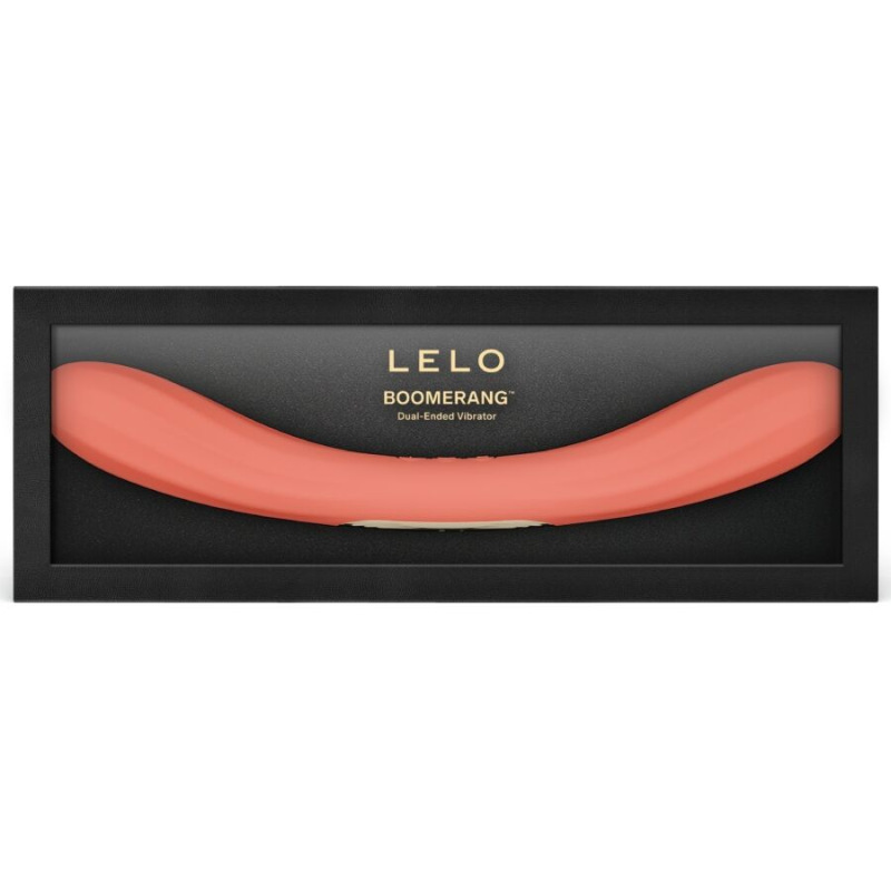 Lelo - boomerang double ended vibrator coral red 2