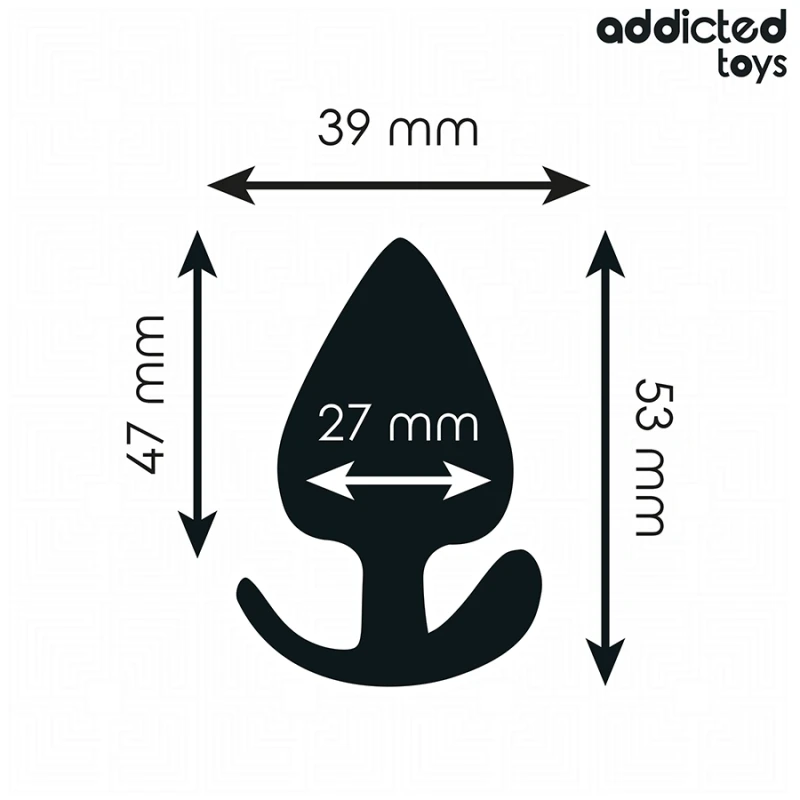Addicted toys - anal plug silicone size s 5.3 cm 3