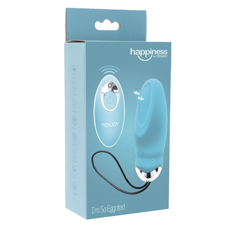 Toyjoy - happiness i'm so eggcited remote control vibrator blue 6
