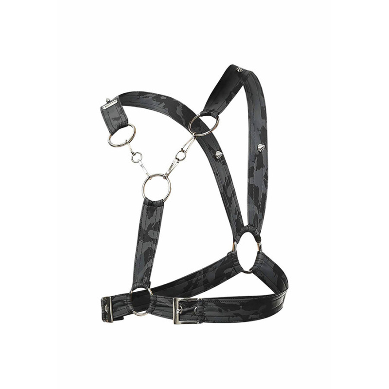 Mob - dngeon silver harness with chains one size 6