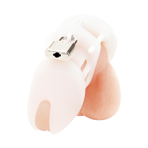 Blueline - Silicone Chastity Cage Silver 9
