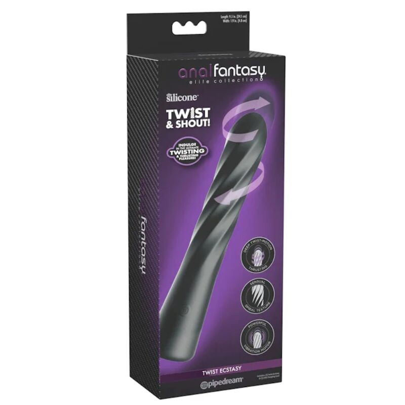 Anal fantasy elite - twist ecstasy rechargeable rotating anal stimulator 4