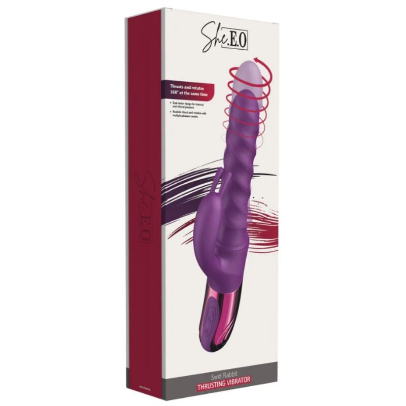 She.e.o - purple rabbit swirl vibrator 3