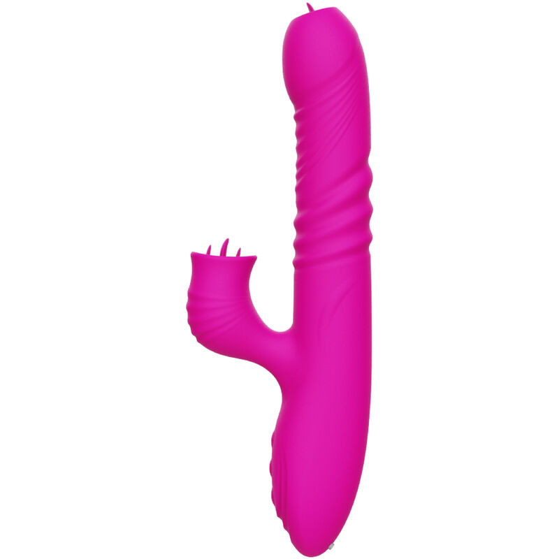 Armony - fanny multifunction double tongue vibrator fuchsia heat effect 3