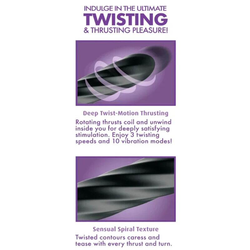 Anal fantasy elite - twist ecstasy rechargeable rotating anal stimulator 3