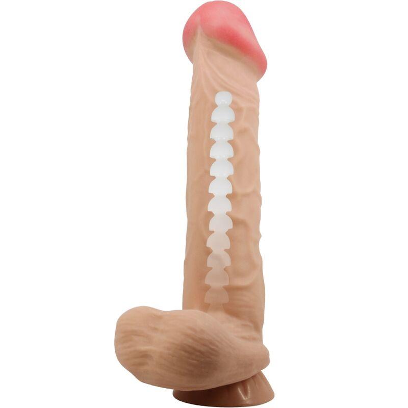 Pretty Love - Sliding Skin Series Realistic Dildo With Sliding Skin Suction Cup Flesh 26 C