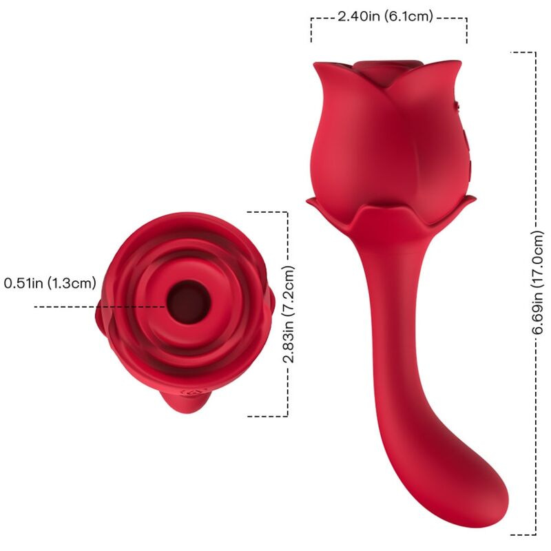 Armony - roselover clitoris suction & stimulator red 2