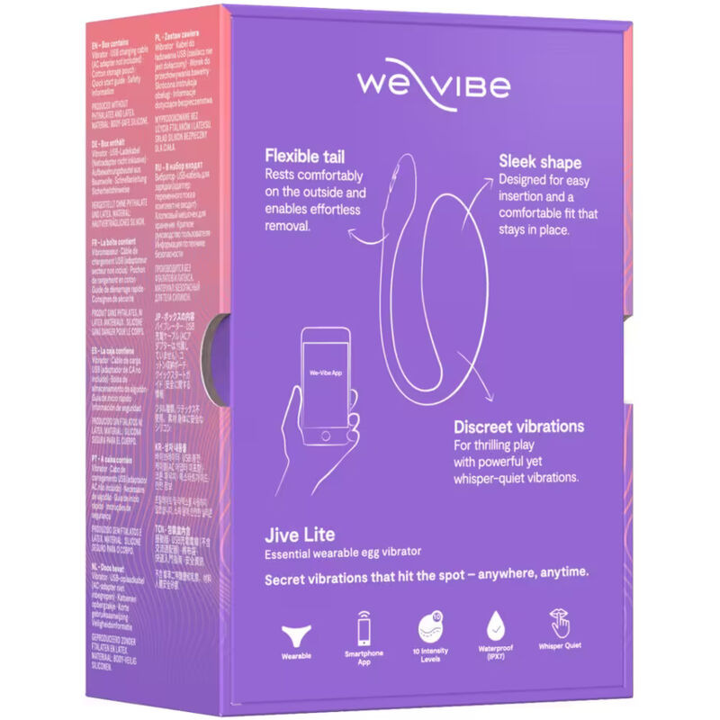 We-vibe - jive lite app-controlled wearable egg vibrator purple 18