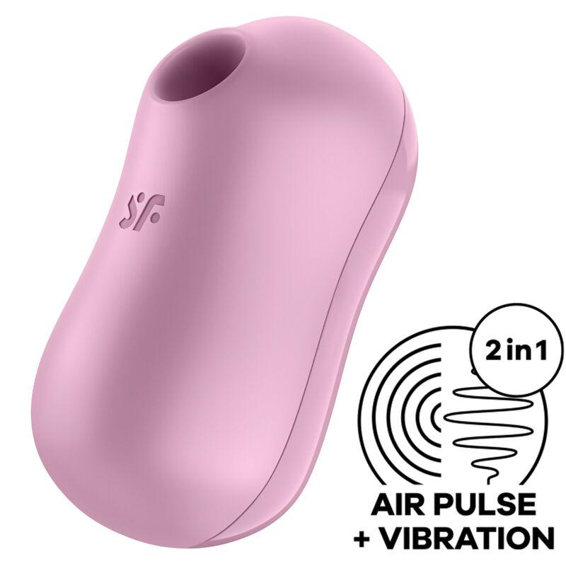 Satisfyer Cotton Candy Stimulator And Vibrator Lilac - Stimulátor Klitorisu