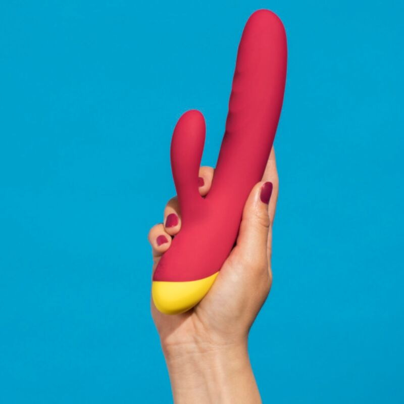 Romp - jazz rechargeable rabbit vibrator red 8
