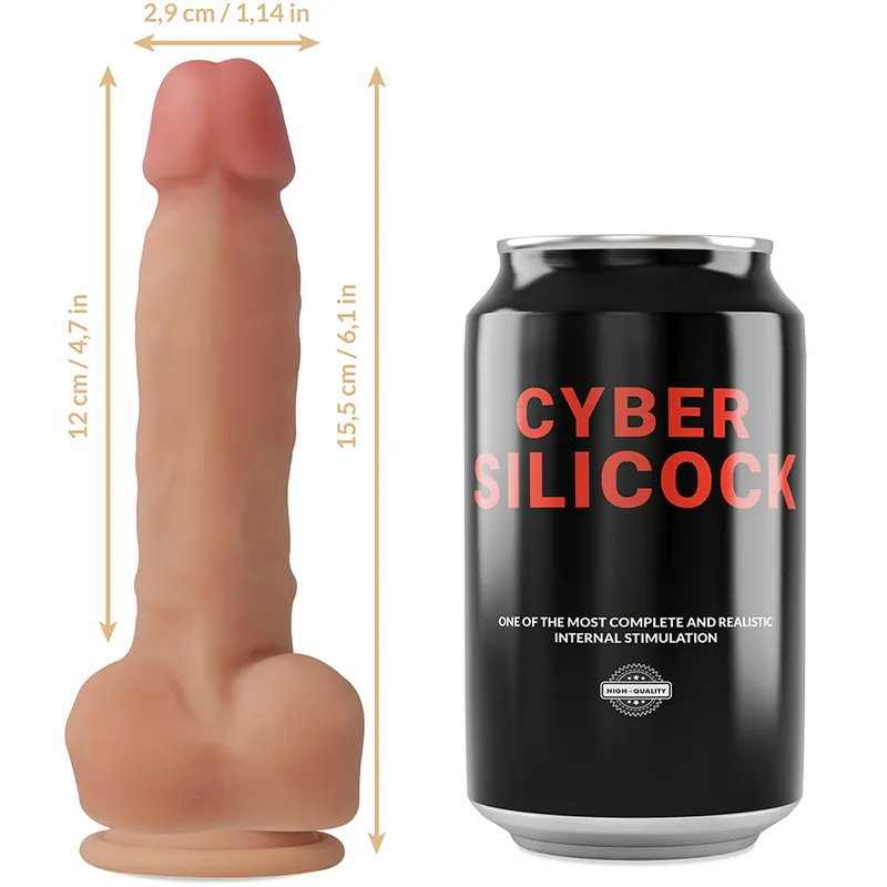 Cyber Silicock Strap-On Ansel With 3 Rings Free - Pripínací Penis 5