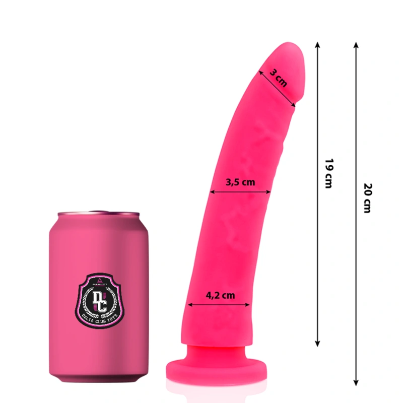 Delta club - toys pink dildo medical silicone 20 cm -o- 4 cm