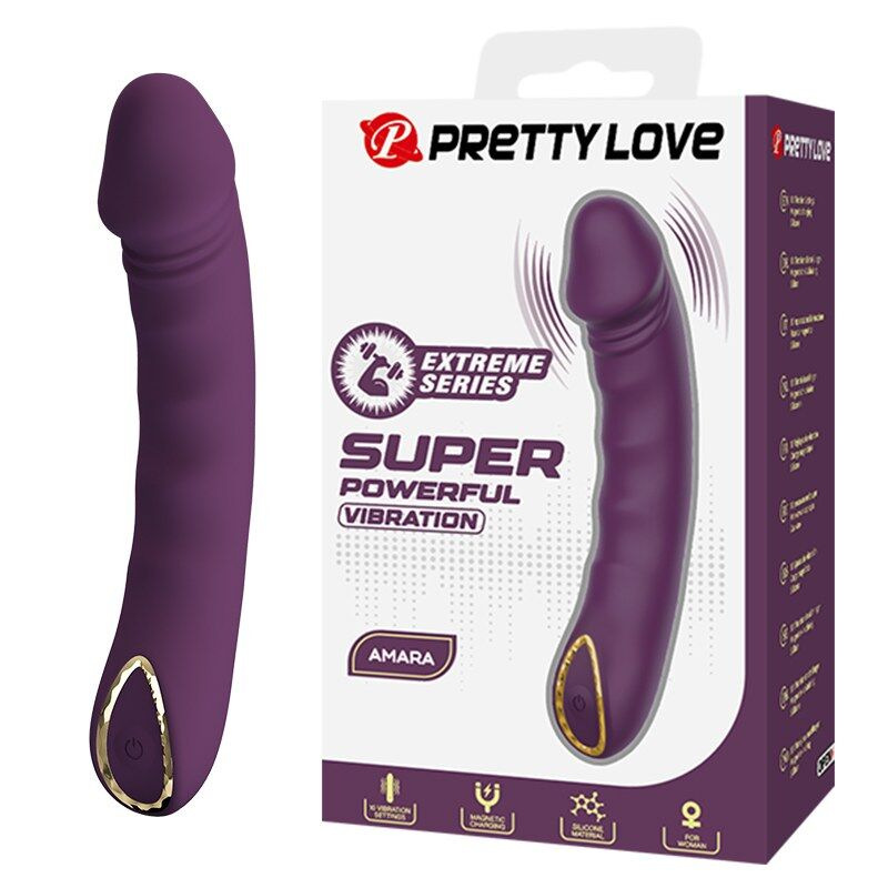Pretty love - amara rechargeable vibrator 10 functions purple