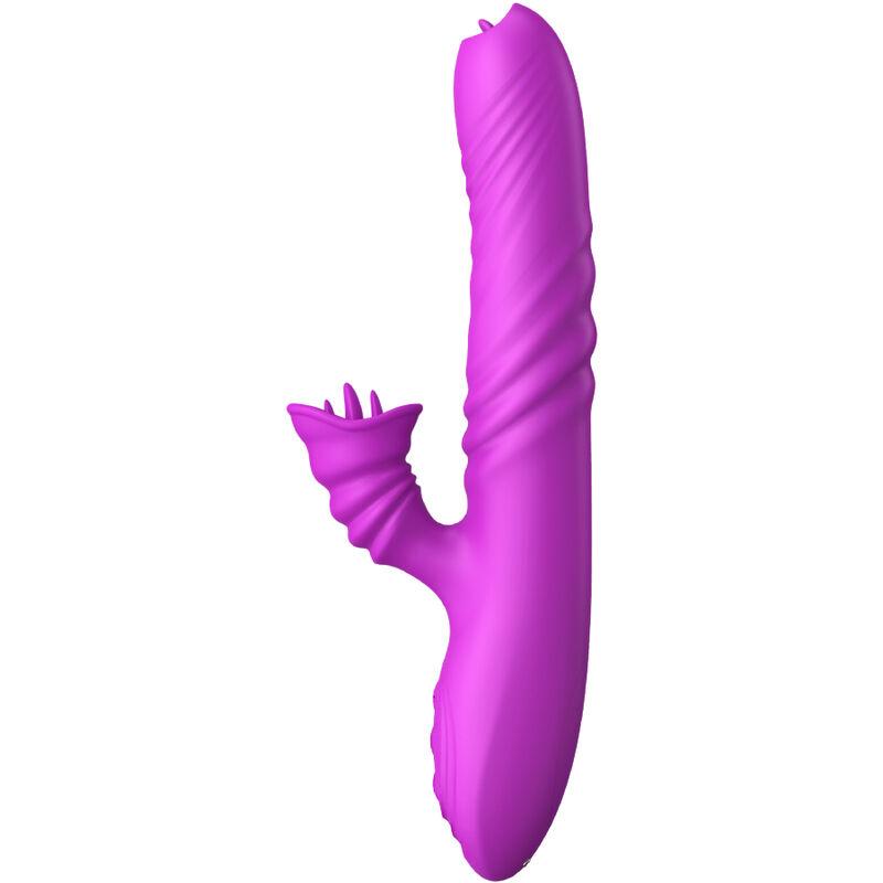 Armony - Angelia Multifunction Vibrator Double Tongue Violet Heat Effect 2