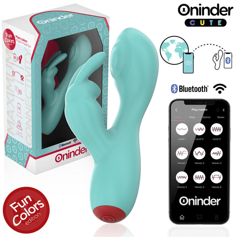 Oninder cute - love bunny g-spot clitoral vibrator - free worldwide app 1