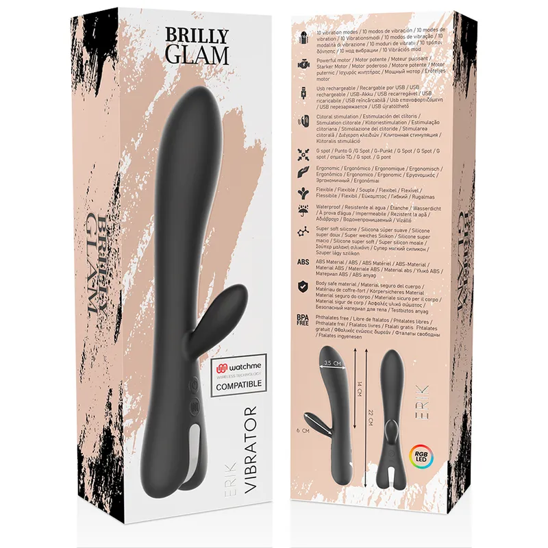 Brilly Glam Erik Vibrator Watchme Wireless Technology Compat 10