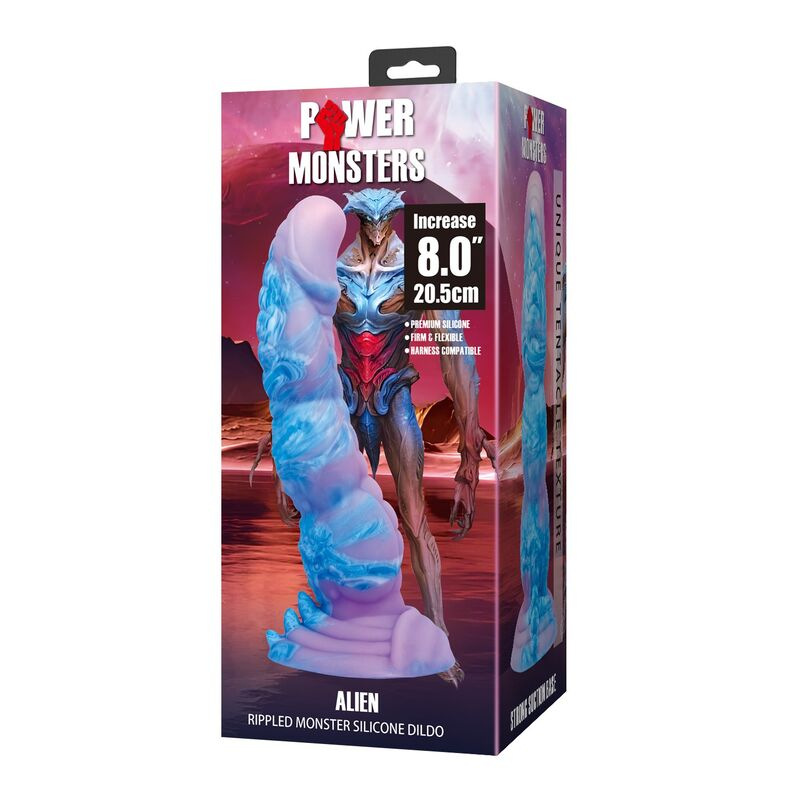 Power monsters - alien fantasy silicone dildo 20.5 cm Ø 4.8 cm 2