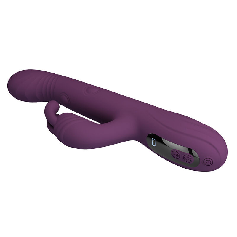 Pretty love - dee multifunction rabbit vibrator oscillating and percussion purple 7