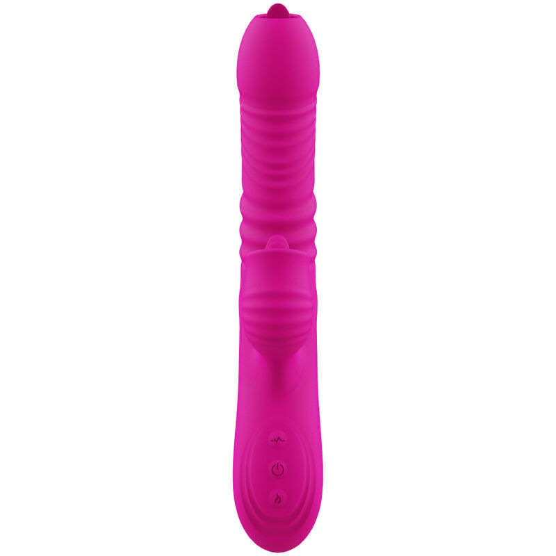 Armony - fanny multifunction double tongue vibrator fuchsia heat effect 5
