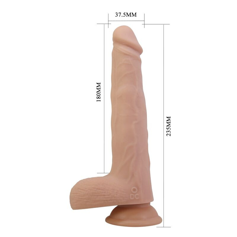 Pretty love - miles thrusting & rotating vibrating dildo remote control 23.5 cm Ø 4.8 cm natural 6
