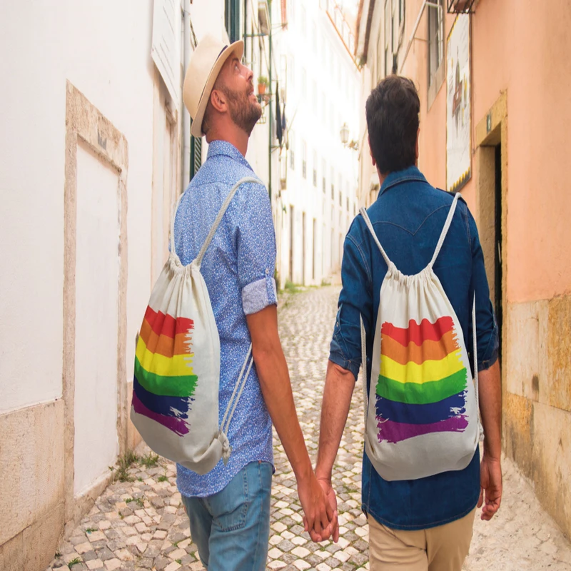 Pride - cotton lgbt flag backpack 1