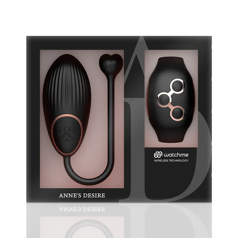 Anne S Desire Egg Wirless Technology Watchme Black / Gold - Vibračné Vajíčko 6