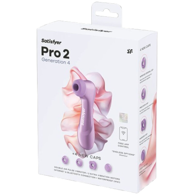 Satisfyer - pro 2 generation 4 clitoral stimulator amethyst 8