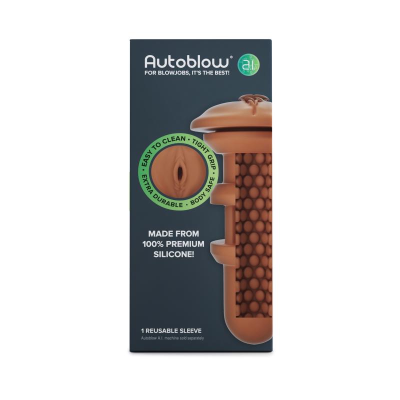 Autoblow - A.I. Silicone Vaginal Sleeve Brown