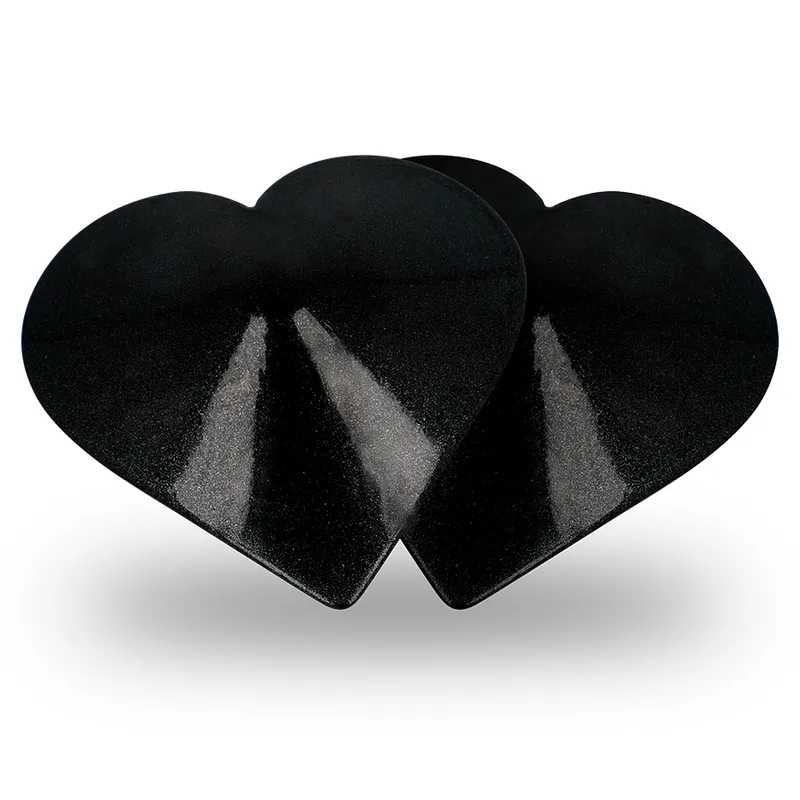 Coquette Chic Desire Nipple Covers - Black Hearts