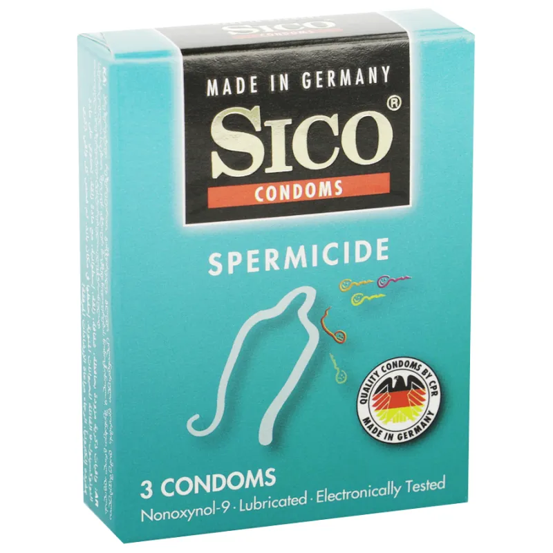 Sico Condoms Spermicide Condoms 3 Units